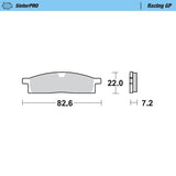 Pastilhas Travão Frente MOTO-MASTER OFFROAD SINTERPRO RACING GP YAMAHA YZ 65 18-26, YZ 80 93-01, YZ 85 02-26