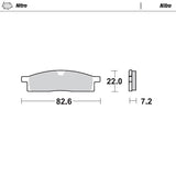 Pastilhas Travão Frente MOTO-MASTER OFFROAD NITRO YAMAHA YZ 65 18-26, YZ 80 93-01, YZ 85 02-26