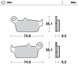 Pastilhas Travão Trás MOTO-MASTER OFFROAD NITRO HONDA XR 250R 91-04, XR 400R 96-04, XR 600R 91-99, XR 650R 00-07
