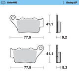 Pastilhas Travão Trás MOTO-MASTER SINTERPRO RACING GP KTM 94-03, HUSQVARNA 98-13 (ver modelos)