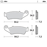 Pastilhas Travão Frente MOTO-MASTER OFFROAD NITRO SUZUKI RM 125/250 96-09, RMX 250 96-99, RMZ 250 04-25, RMZ 450 05-25