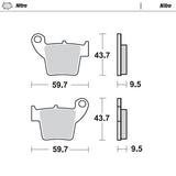 Pastilhas Travão Trás MOTO-MASTER OFFROAD NITRO HONDA CR 125/250 02-07, CRF 150R 07-23