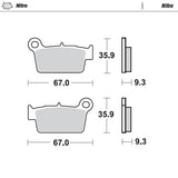 Pastilhas Travão Trás MOTO-MASTER OFFROAD NITRO SUZUKI RMX 450Z 10-17, RMZ 250 04-25, RMZ 450 05-25
