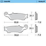 Pastilhas Travão Frente MOTO-MASTER SINTERPRO RACING GP YAMAHA YZ 125/250 08-21, YZ 250 F 07-20, YZ 450 F 08-19