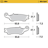 Pastilhas Travão Frente MOTO-MASTER OFFROAD NITRO SPORT YAMAHA YZ 125/250 08-21, YZ 250 F 07-20, YZ 450 F 08-19
