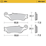Pastilhas Travão Frente MOTO-MASTER OFFROAD NITRO SPORT YAMAHA WR 250 F 17-21, WR 450 F 16-20