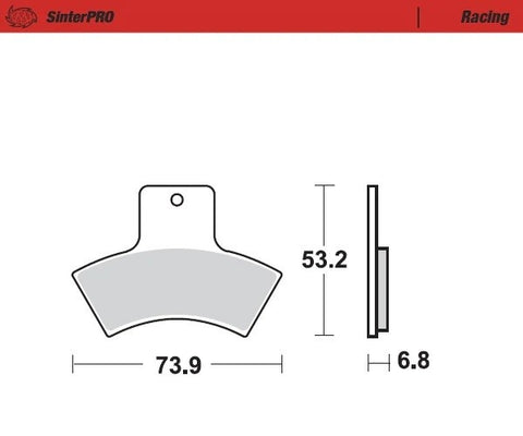 Pastilhas Travão Trás MOTO-MASTER SINTERPRO RACING POLARIS (ver modelos)