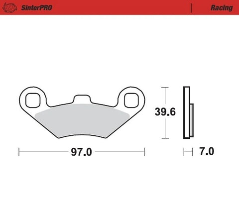 Pastilhas Travão Frente MOTO-MASTER SINTERPRO RACING POLARIS (ver modelos)