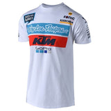 T-shirt KTM TROY LEE DESIGNS TEAM Branco