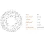 Disco Travão Dianteiro 240mm MOTO-MASTER Nitro Series HONDA CR 125/250 95-07, CRF 250R/450R 02-14, CRF 250X 04-17, CRF 450X 05-18