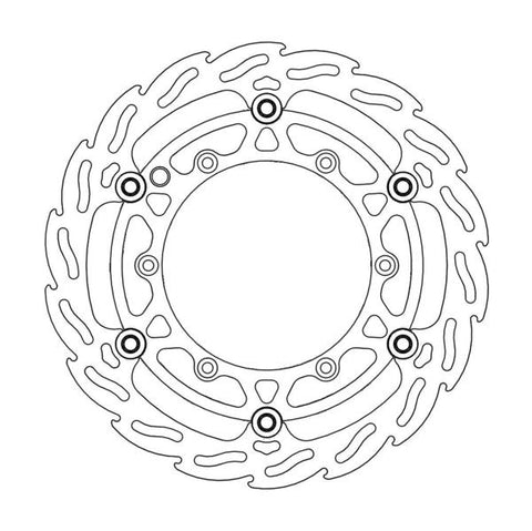 Disco Travão Dianteiro MOTO-MASTER BLACK KTM EXC/EXC-F/SX/SX-F 98-.. HUSABERG ..-14 HUSQVARNA 14-.. 270 MM FLUTUANTE