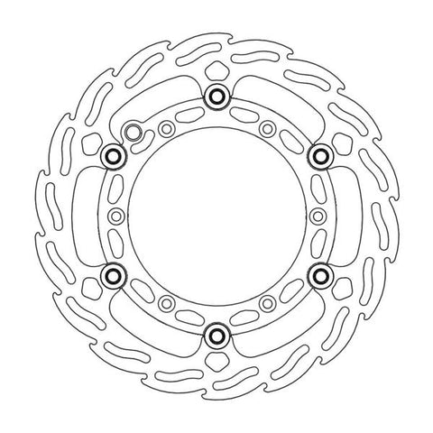 Disco Travão Dianteiro MOTO-MASTER BLACK KTM EXC/EXC-F/SX/SX-F 98-.. HUSABERG ..-14 HUSQVARNA 14-.. 260 MM FLUTUANTE ALU