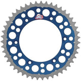 Cremalheira Mista RENTHAL TWINRING YAMAHA WR/WR-F/YZ/YZ-F 99-25 Azul (ver modelos)