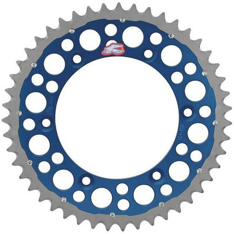 Cremalheira Mista RENTHAL TWINRING YAMAHA WR/WR-F/YZ/YZ-F 99-25 Azul (ver modelos)