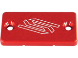 Tampa Reservatório Travão Dianteiro SCAR KAWASAKI KX 65 01-24, KX 85 98-24, KX 125/250 93-08, KX 250F 04-20, KX 450F 06-18 Azul ou Vermelho