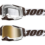 Óculos 100% RACECRAFT 2 SNOWBIRD 2022 (com Lente espelhada: 54€)