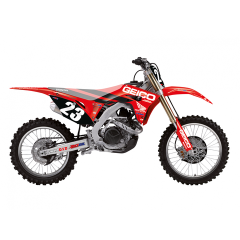 Kit de autocolantes BLACKBIRD RÉPLICA TEAM GEICO HONDA 2019 CRF 250R/RX 18-20, CRF 450R/RX 17-20