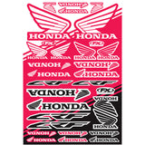Folha de Autocolantes FACTORY EFFEX HONDA/ KAWASAKI/ SUZUKI/ YAMAHA 48x30,5 cm