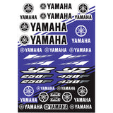 Folha de Autocolantes FACTORY EFFEX HONDA/ KAWASAKI/ SUZUKI/ YAMAHA 48x30,5 cm