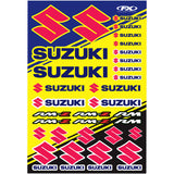 Folha de Autocolantes FACTORY EFFEX HONDA/ KAWASAKI/ SUZUKI/ YAMAHA 48x30,5 cm
