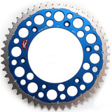 Cremalheira Mista RENTHAL TWINRING KTM 90-../ HUSABERG 04-14/ HUSQVARNA 14-../ GAS GAS 21-.. Azul