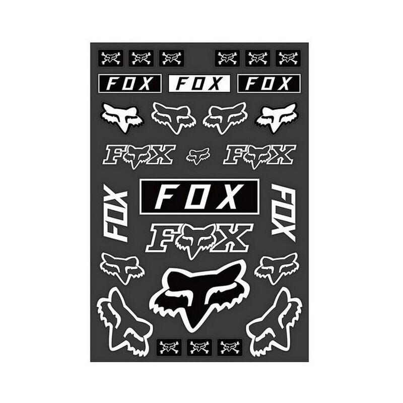 Folha de autocolantes Fox Legacy Track Branco