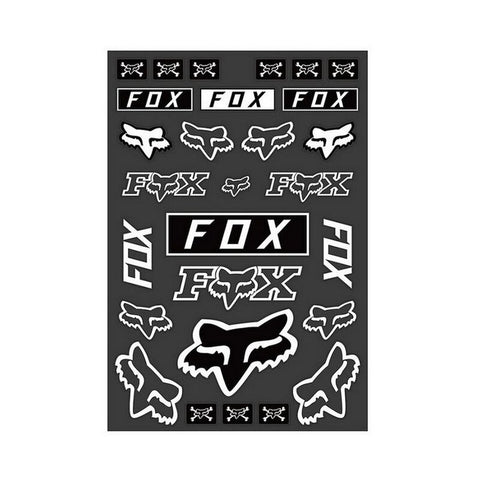 Folha de autocolantes Fox Legacy Track Branco