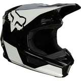Capacete FOX V1 REVN Preto/Branco 2021