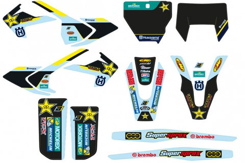 Kit de autocolantes ROCKSTAR RACE TEAM RÉPLICA HUSQVARNA TE/FE, TC/FC 2017-2019
