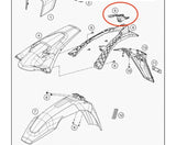 Peça Plástica Acima Porta-matrícula Original HUSQVARNA TE/FE 17-19