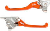 Par de Manetes Articuladas KITE para KTM EXC/EXC-F/SX/SX-F 14-23 Laranja