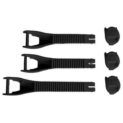 Kit de 3 correias THOR BLITZ + fixadores Preto - Tamanho 7-11