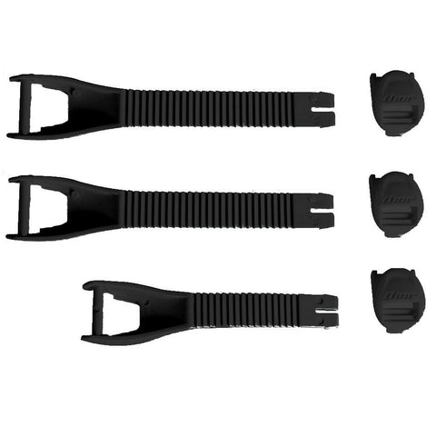 Kit de 3 correias THOR BLITZ + fixadores Preto - Tamanho 12-15