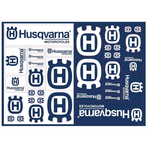 Folha de Autocolantes HUSQVARNA 29x21 cm