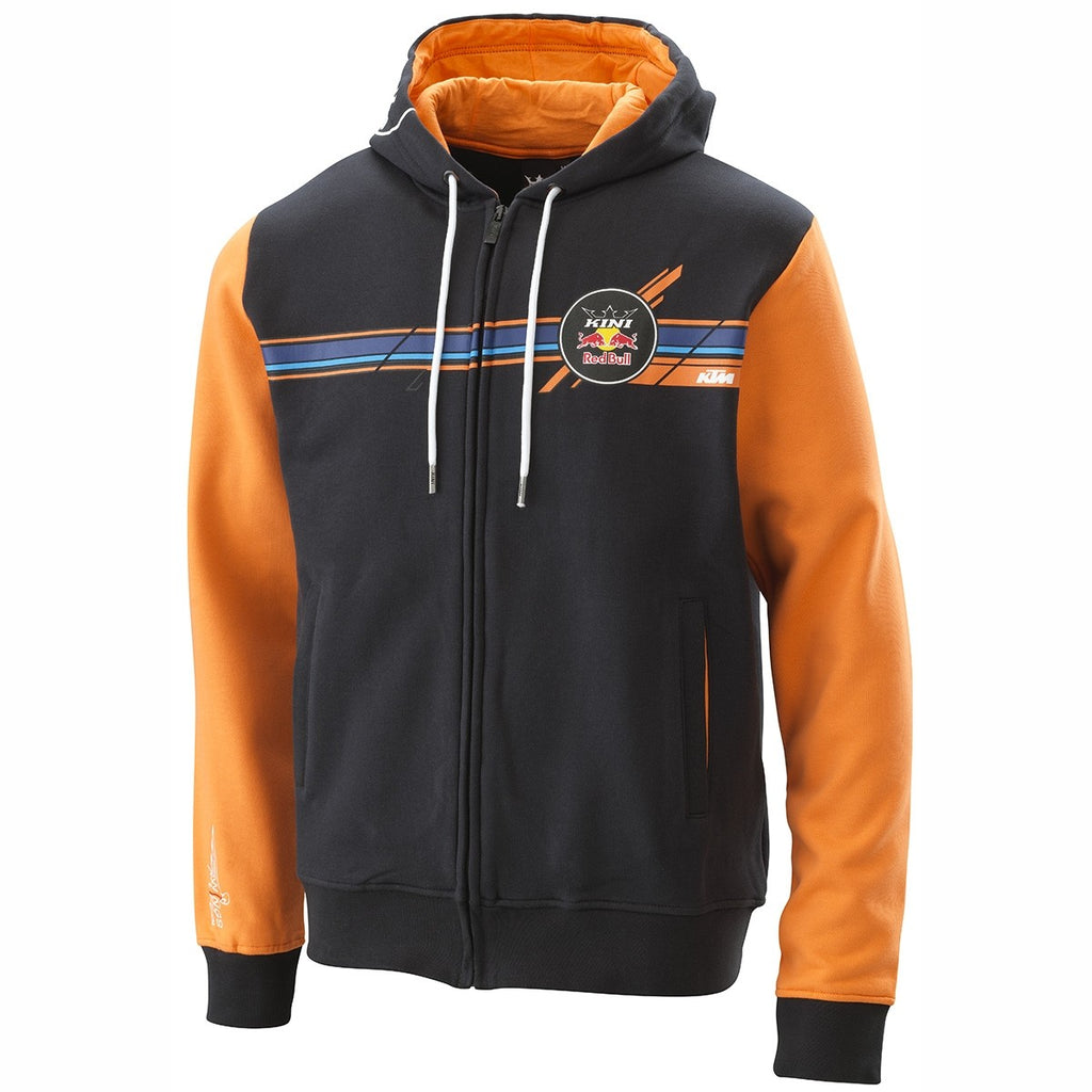 Sweat com fecho central e capuz KTM KINI RED BULL STRIPES HOODIE