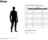 tabela tamanhos casaco thor