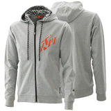 Sweat com fecho central e capuz KTM RADICAL ZIP HOODIE Cinza