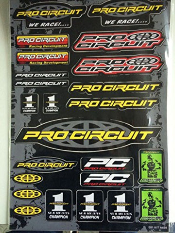 Folha de Autocolantes Variados 4MX PROCIRCUIT