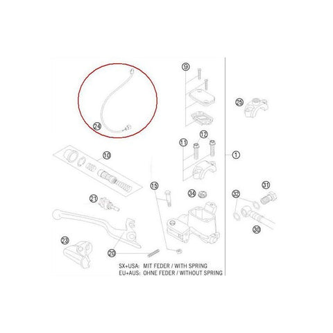 Interruptor Stop Travão Dianteiro KTM EXC 03-13