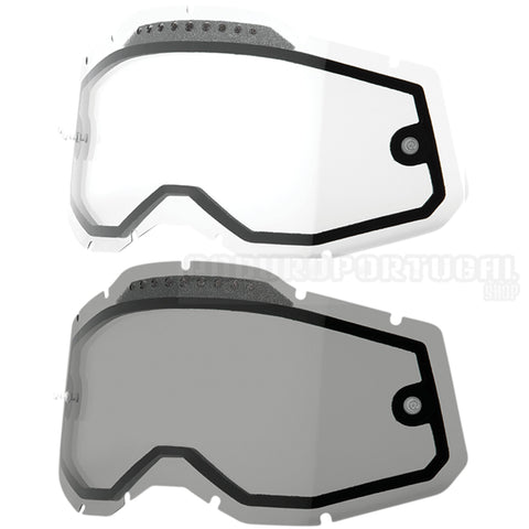 Lentes Duplas Ventiladas 100% RACECRAFT 2, ACCURI 2 e STRATA 2