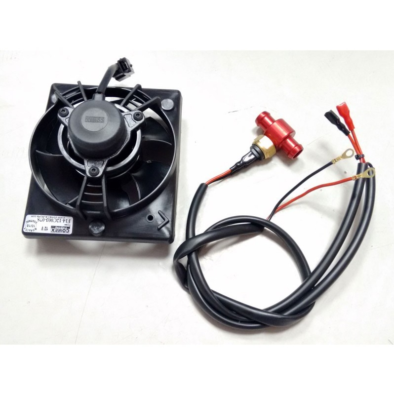 Electroventilador universal c/termocontacto para motos com bateria