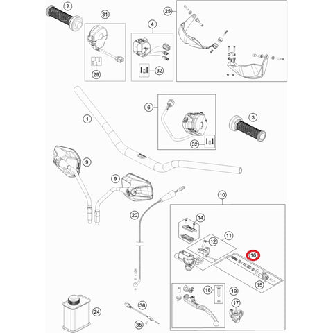 REPAIR KIT PISTONS DOT KTM 1290 SUPER ADVENTURE 16-22
