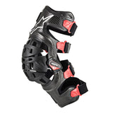 Joelheira ALPINESTARS BIONIC-10 CARBON Esquerda Preto/Vermelho