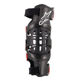 Joelheira ALPINESTARS BIONIC-10 CARBON Esquerda Preto/Vermelho