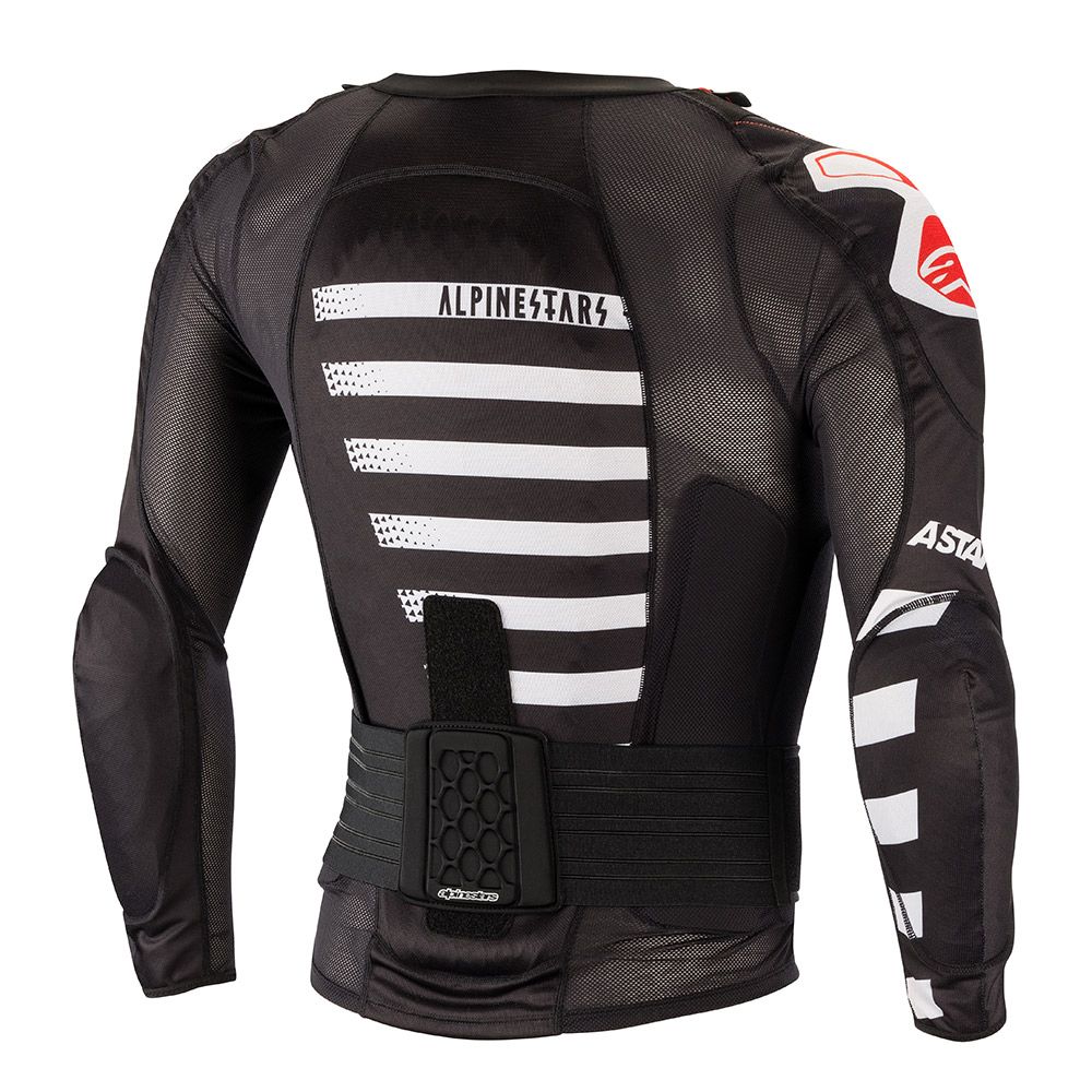 Peitoral integral ALPINESTARS SEQUENCE Preto/Branco/Vermelho