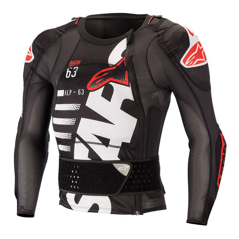 Peitoral integral ALPINESTARS SEQUENCE Preto/Branco/Vermelho