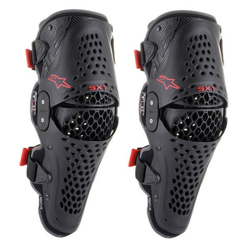 Joelheiras ALPINESTARS SX-1 V2 Preto/Vermelho