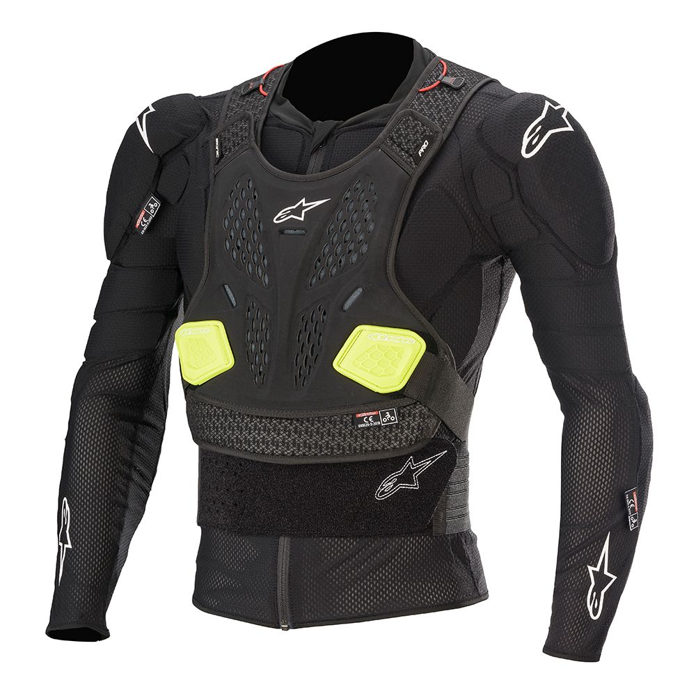 Peitoral Integral ALPINESTARS BIONIC PRO V2 Preto/Amarelo Flúor