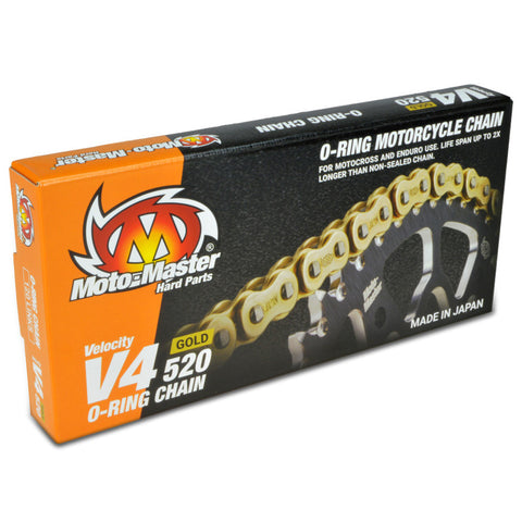 Corrente MOTO-MASTER V4 520 O-Ring Dourada (120 elos)