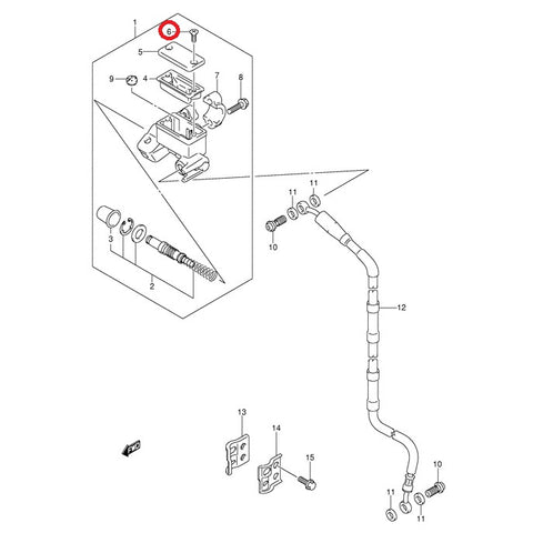 Parafuso Tampa Reservatório Óleo Travão Dianteiro SUZUKI RM / RMZ / RMX